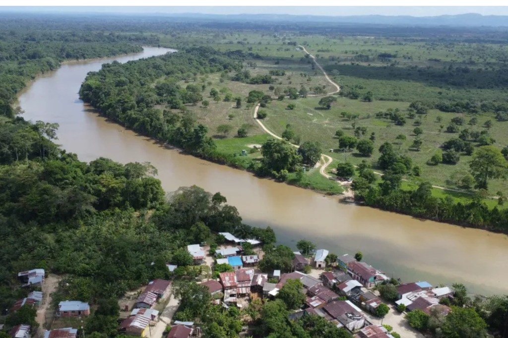 Imagen aérea de la región del Catatumbo, Colombia.